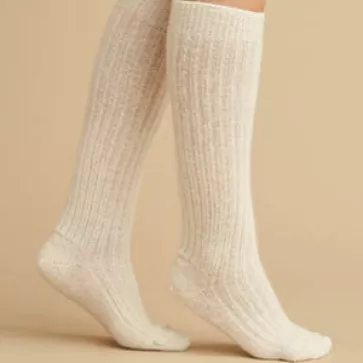 Chaussettes chaudes hautes laine mohair santé