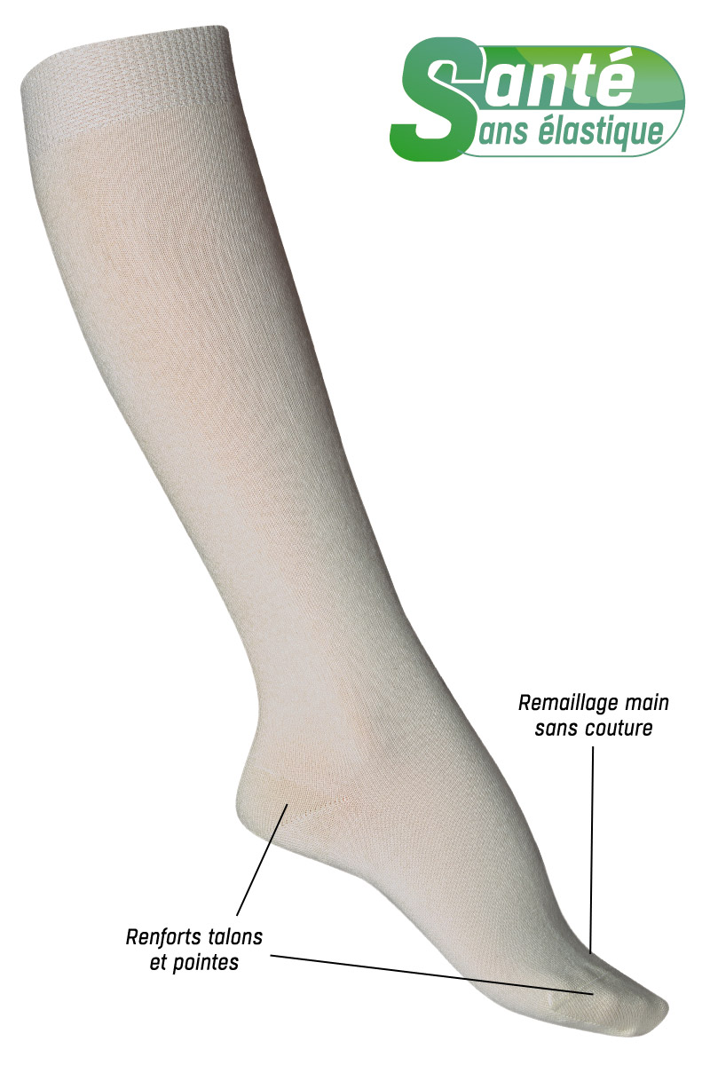 Chaussettes hautes massant anti-fatigue