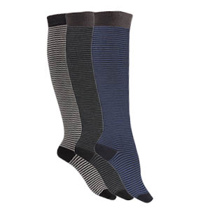 Chaussettes hautes laine mérinos massant anti-fatigue