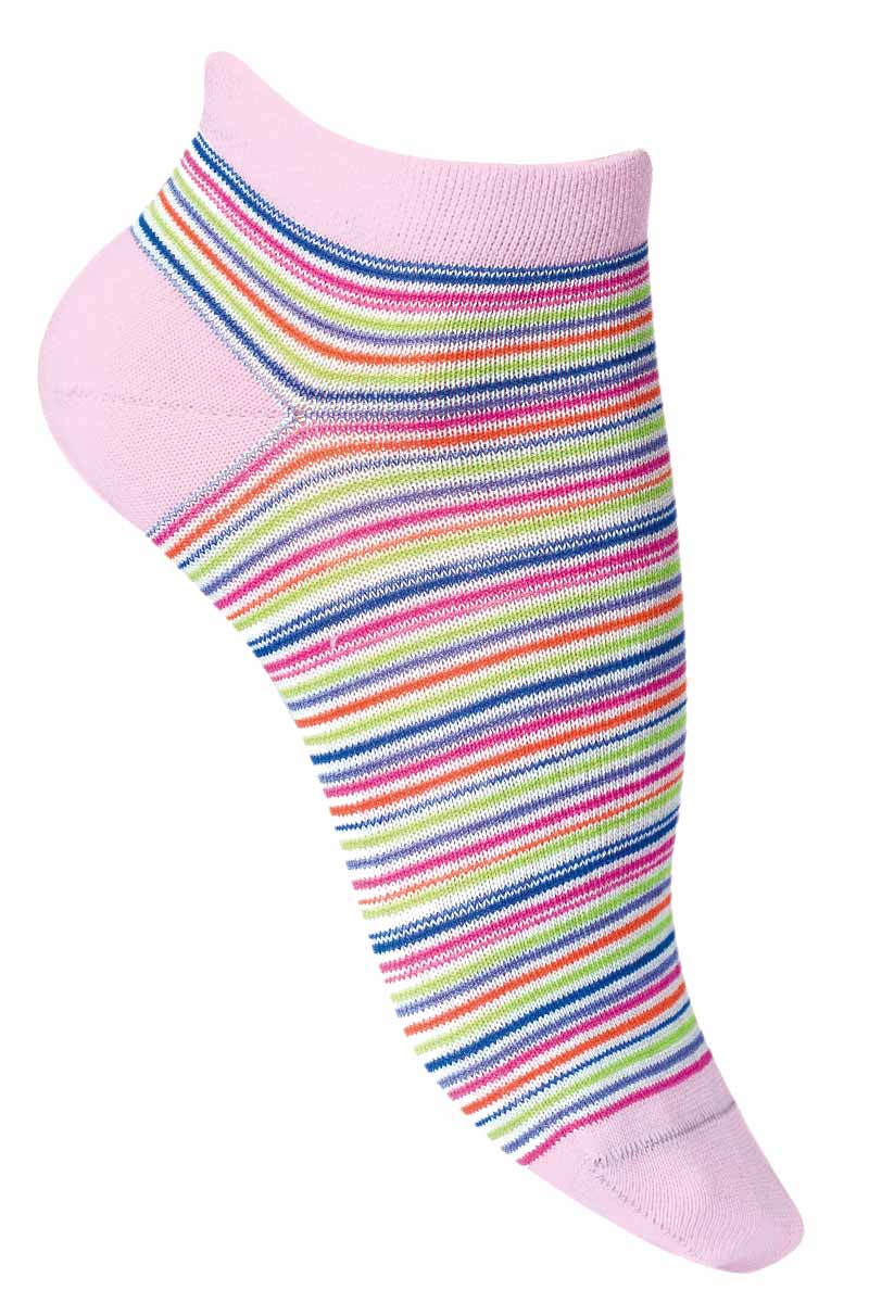 Socquettes coton peigné à rayures Bonnes affaires