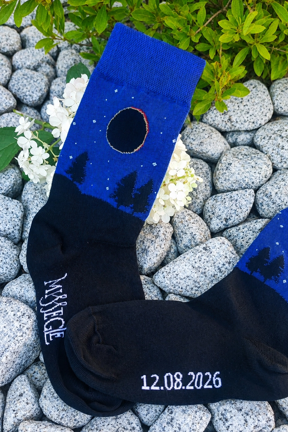 Chaussettes en coton biologique Eclipse - Édition limitée