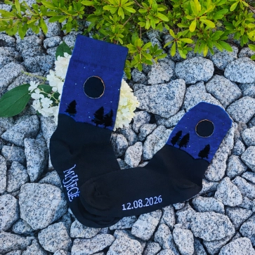 Chaussettes en coton biologique Eclipse - Édition limitée