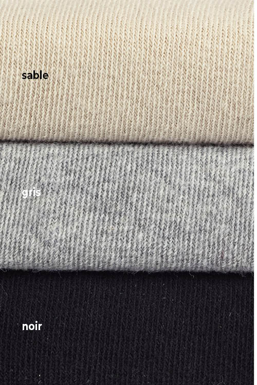 Chaussettes coton bio pcunie couleurs