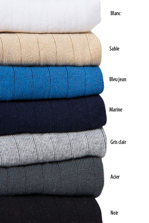Chaussettes coton Fil d'Écosse couleurs vives