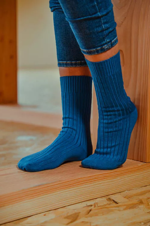 Chaussettes sans élastique fil d'écosse bio   