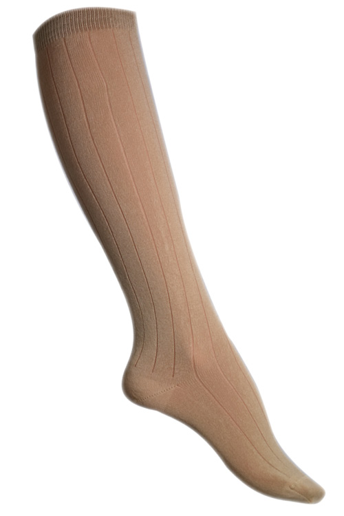 Chaussettes coton fil d'écosse hautes