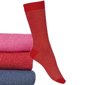 Chaussettes coton fantaisies scintillantes