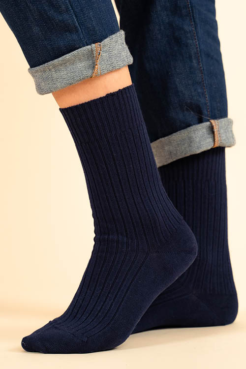 Chaussettes sans élastique coton bio santé 