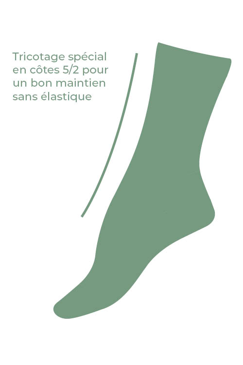 Chaussettes coton sans elastique cs 4