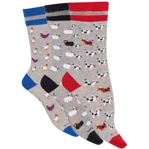 Chaussettes coton bio fantaisie