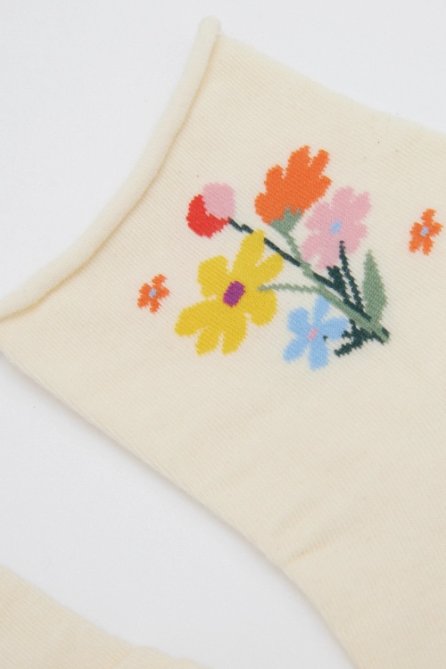 Chaussettes fleurs COTCF 6
