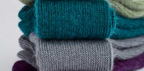 Chaussettes hautes laine mohair mb bam couleurs