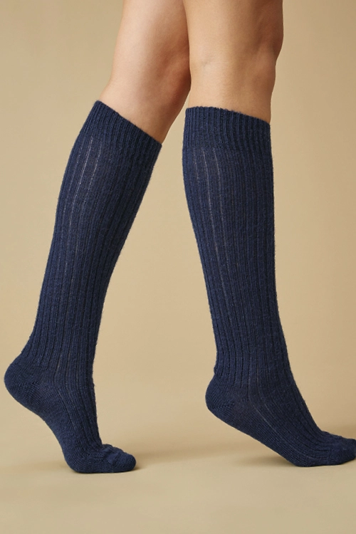 Chaussettes hautes laine mohair  