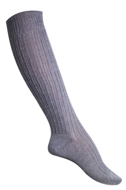 Chaussettes hautes mohair ACIER