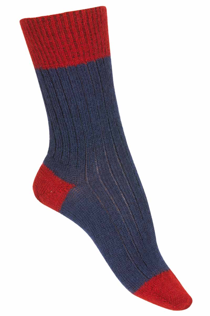 Chaussettes laine Mohair bicolores