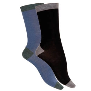 Chaussettes laine bicolores sm