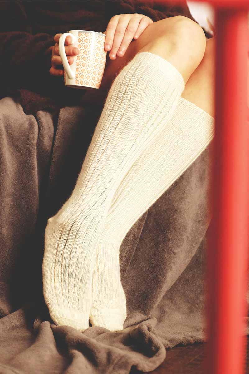 Chaussettes Laine Mohair Santé Hautes