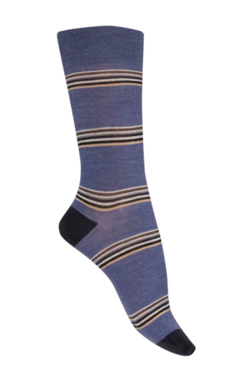 Chaussettes Laine Mérinos et Soie bicolores