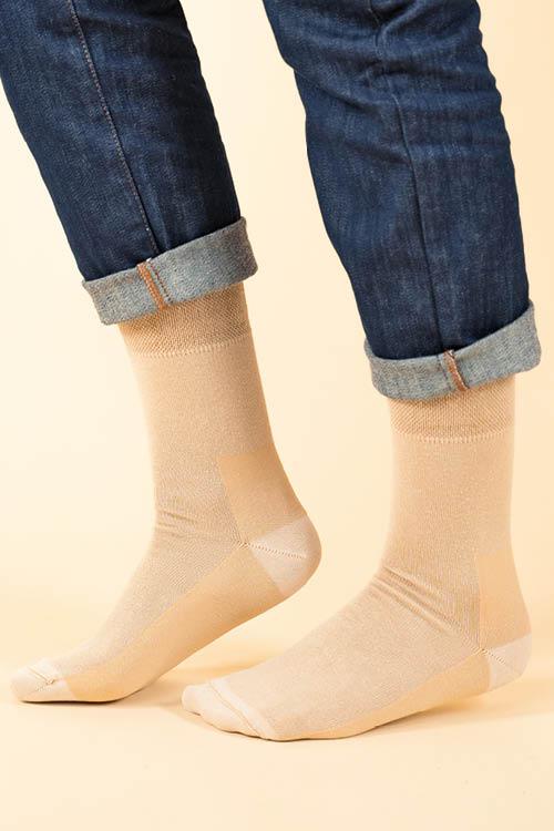 Chaussettes lin et coton bio ultra-solides