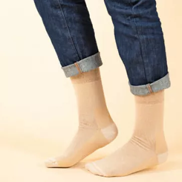 Chaussettes lin et coton bio ultra-solides