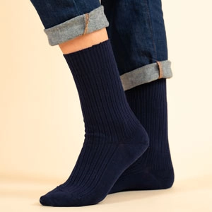Chaussettes sans couture coton bio santé