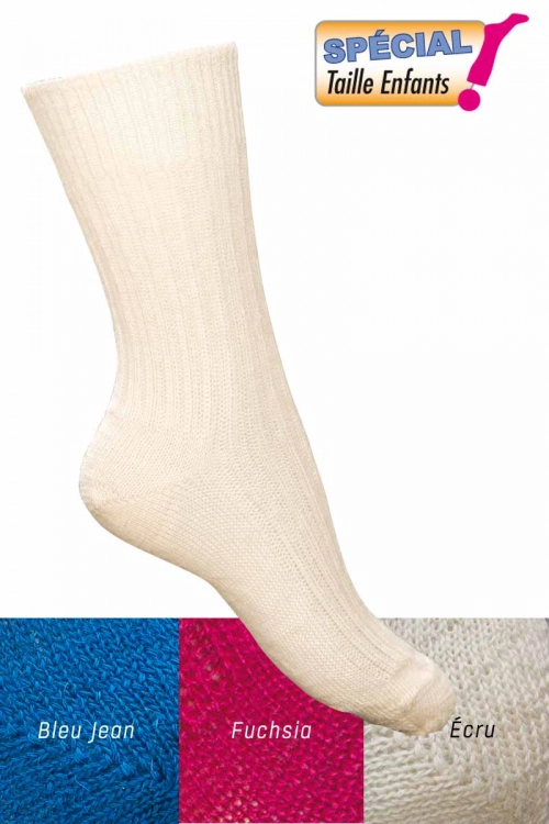 Chaussettes sans couture enfant couleurs