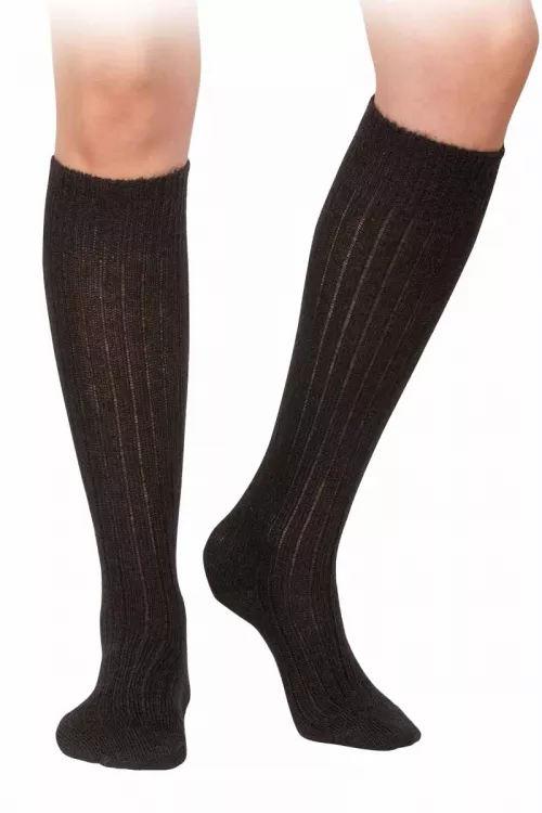 Chaussettes sans couture laine mohair hautes