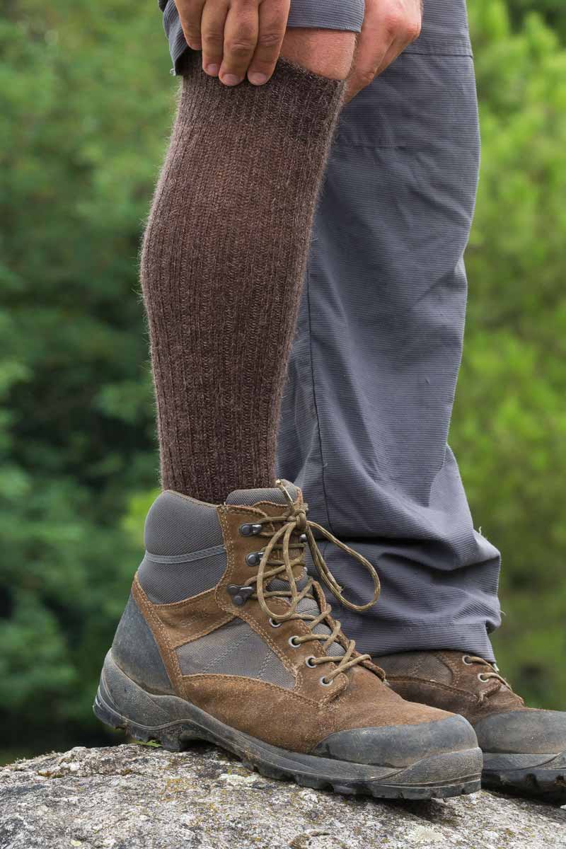 Chaussettes hautes laine mohair et yack sans couture Annapurna