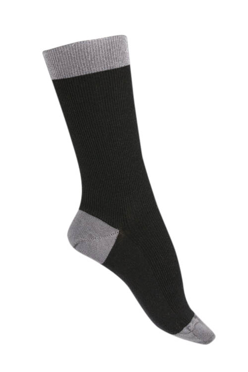 Chaussettes sans couture Laine Santé bicolores