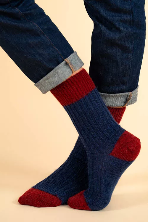 Chaussettes laine mohair santé  