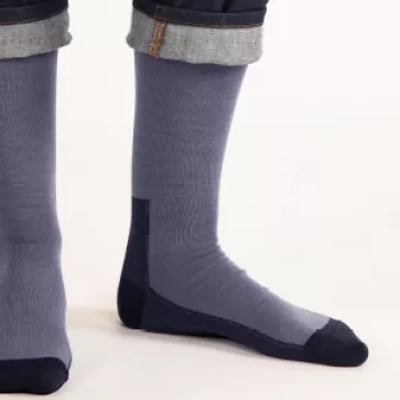 Chaussettes laine mérinos et soie ultra-solides