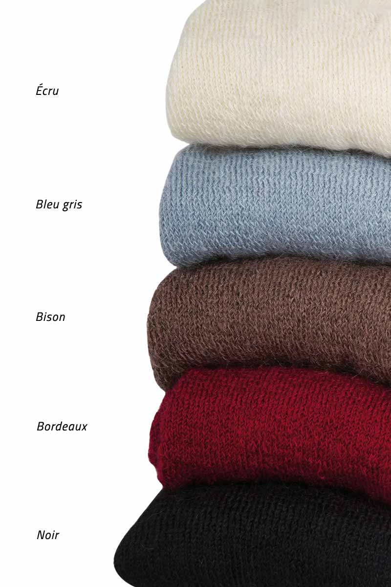 Chaussons laine cm bam couleurs