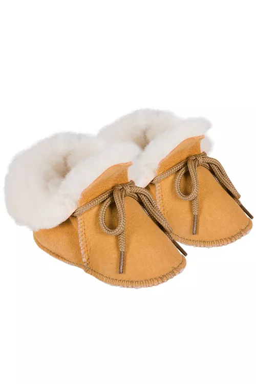 Chaussons peau d'agneau pour bébés