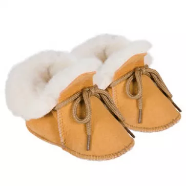 Chaussons peau d'agneau pour bébés
