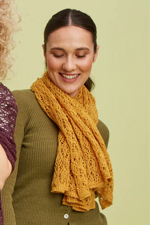 Foulard carré en lin