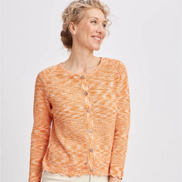 Gilet en coton bio dentelle