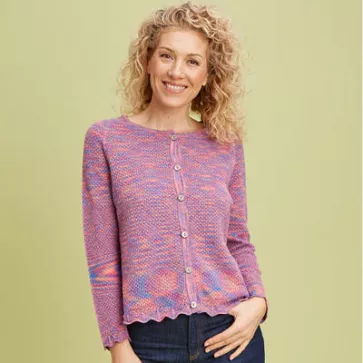 Gilet en coton bio dentelle