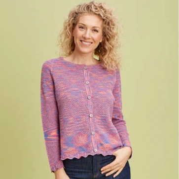 Gilet en coton bio dentelle