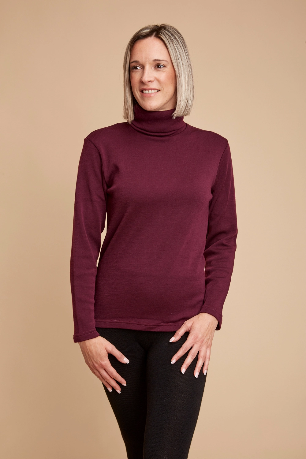 Col roule laine merinos femme TLM 2