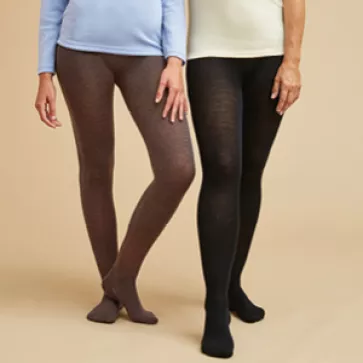 Collant laine mérinos acier