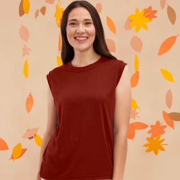 Débardeur en laine mérinos pour femme 