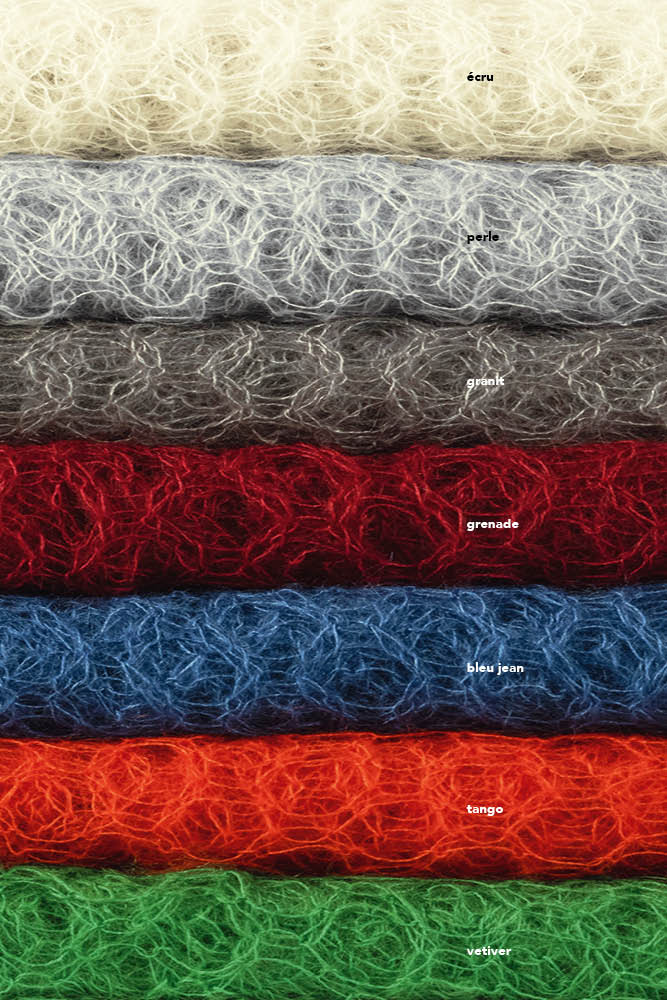 Echarpe laine carre couleurs