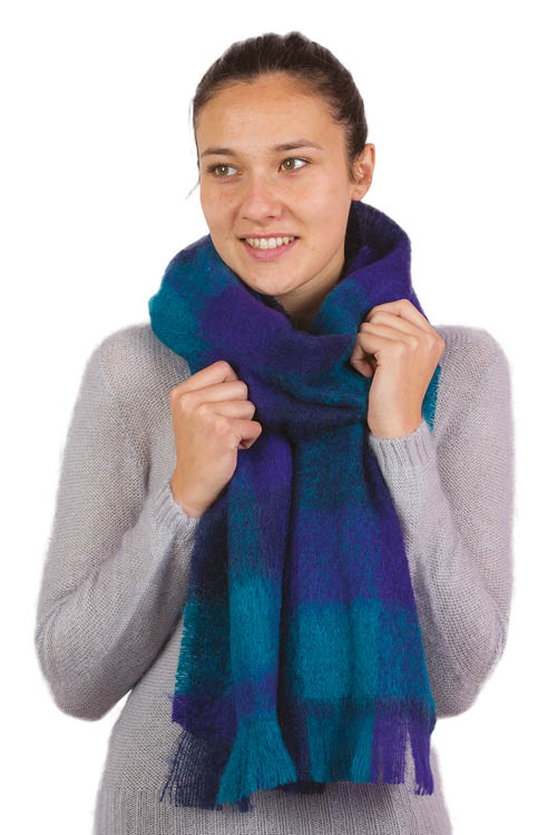 Petite echarpe laine mohair unie