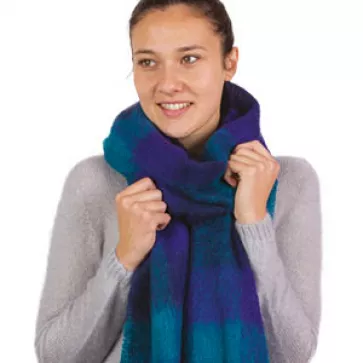 Petite echarpe laine mohair unie