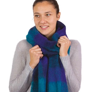 Petite echarpe laine mohair unie  