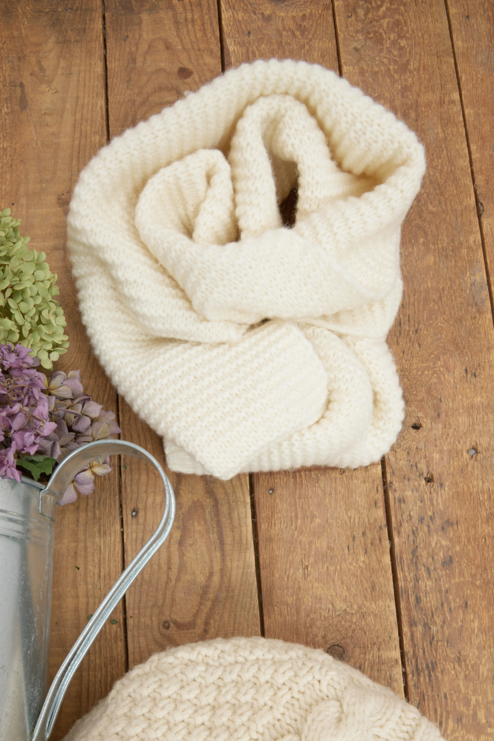 Écharpe laine recyclée mixte 