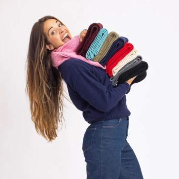 &Eacute;charpe laine recycl&eacute;e mixte 