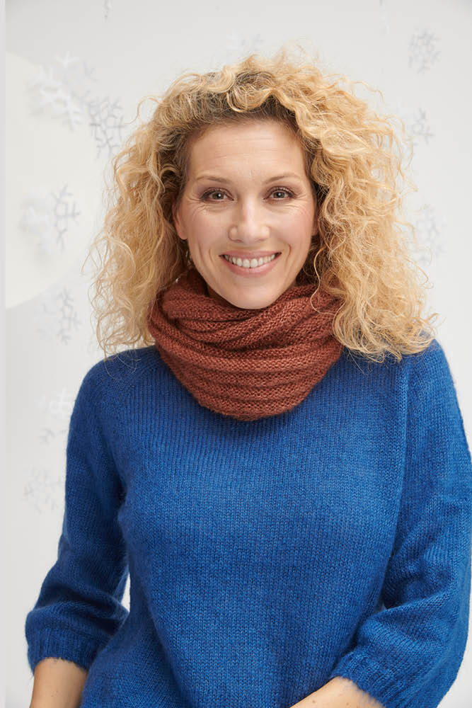 Snood laine mohair et soie