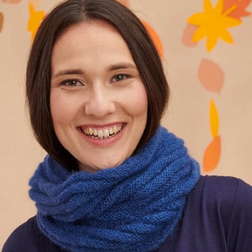 Snood laine mohair et soie  