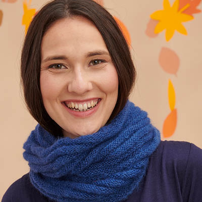 Snood laine mohair et soie